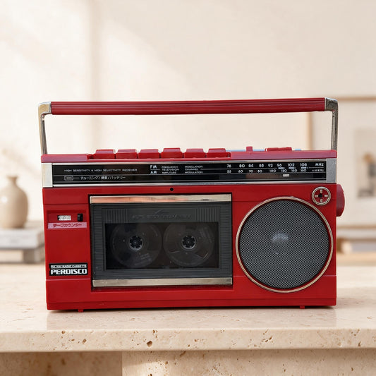Hitachi TRK-5441 Rare Vintage Boombox Radio Tape Recorder Working