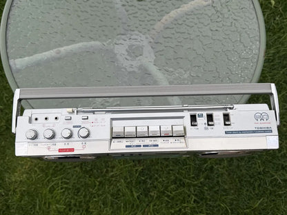 TOSHIBA RT-S63W Rare Vintage Boombox Stereo Cassette Player Working