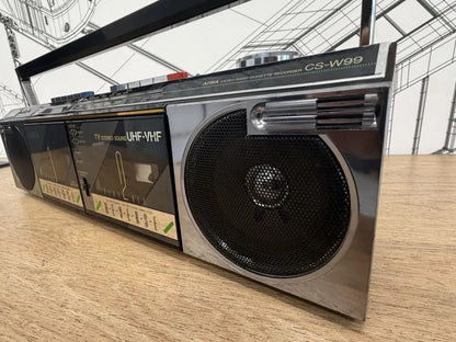 Aiwa CS-W99 Rare Vintage Boombox Partially Working