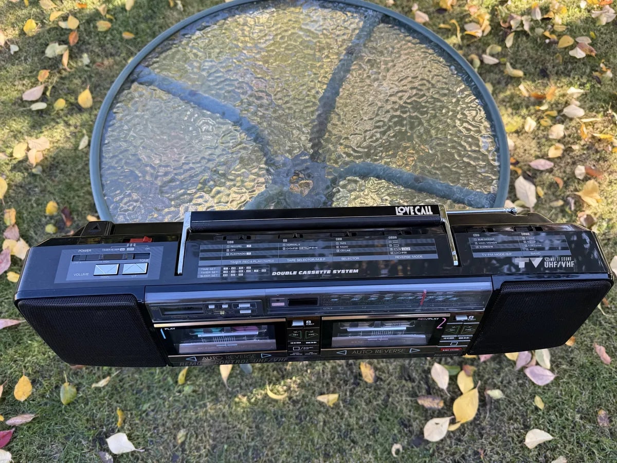 National RX-FW67 Rare Vintage Boombox Ghetto blaster Cassette Serviced