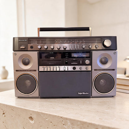SANYO M X960K Rare Vintage Boombox Working Stereo 4-Band Radio Cassette