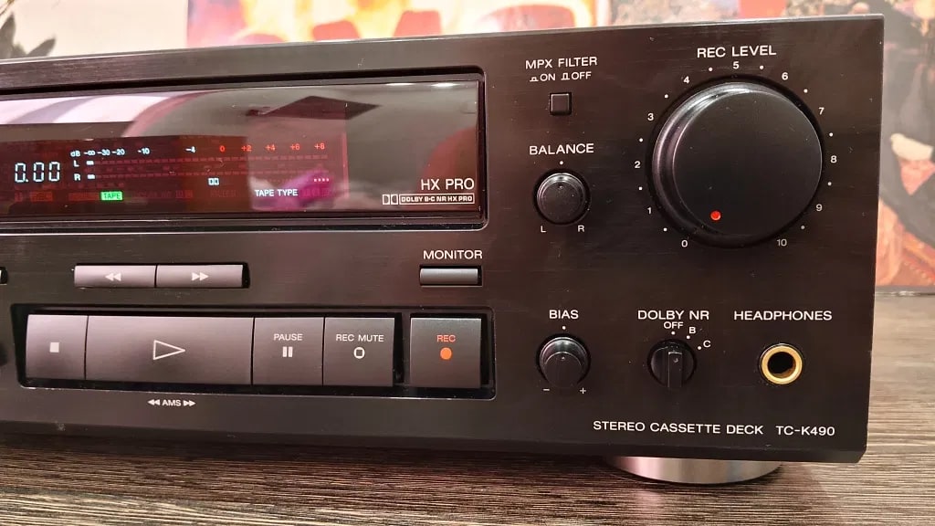 Sony TC-K490 Rare Vintage 3-Head Stereo Cassette Deck Serviced Working