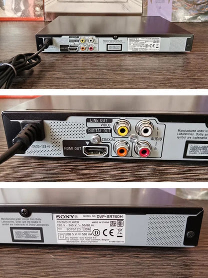 Sony DVP-SR760H Rare Vintage CD/DVD Player Working HDMI USB Upscaling