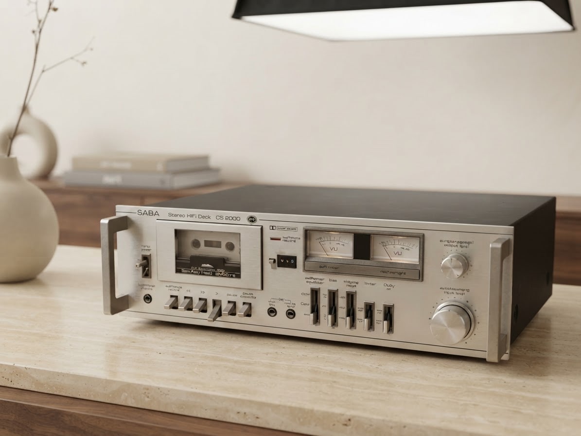 SABA CS-2000 Rare Vintage Cassette Deck Tested Working Analog Stereo Warranty