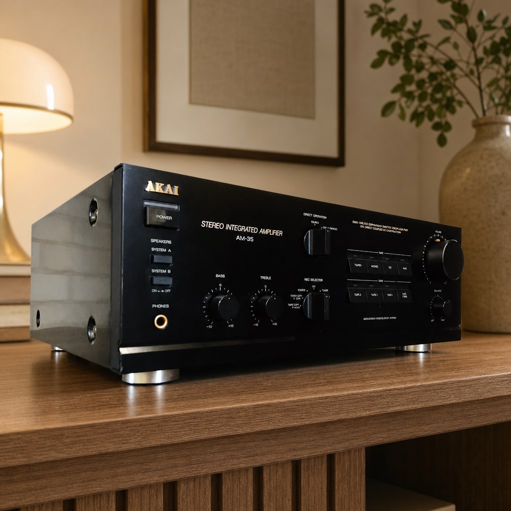 AKAI AM-35 Rare Vintage Stereo Amplifier Serviced Warranty Tested Hi-Fi Serviced