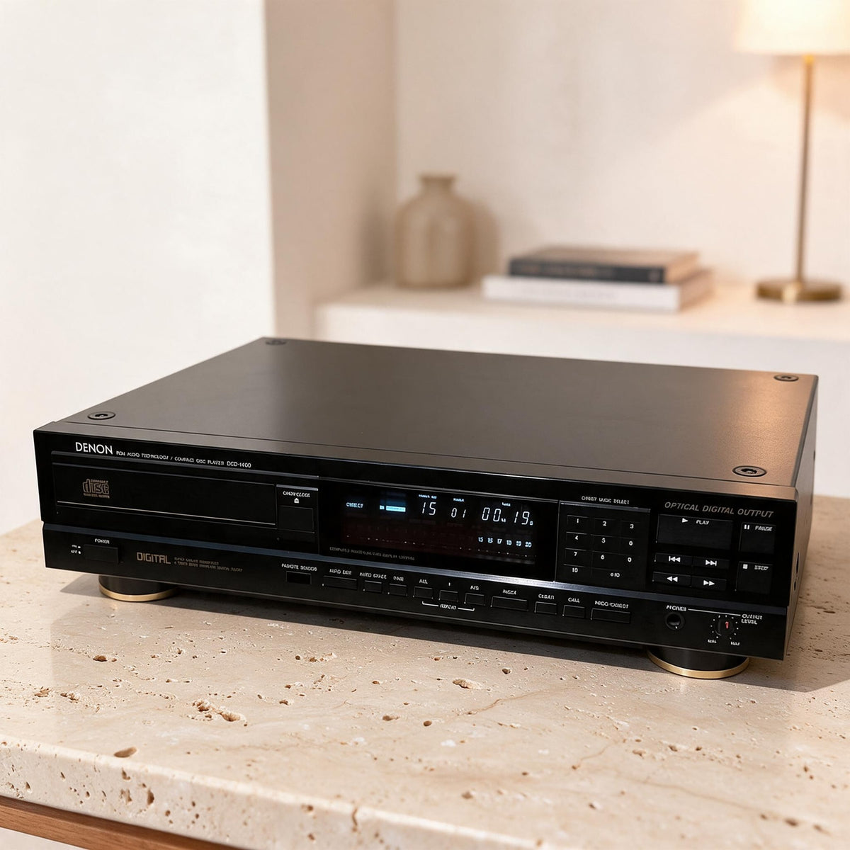 Denon DCD-1400 Rare Vintage CD Player PCM56P Burr Brown DAC Stereo