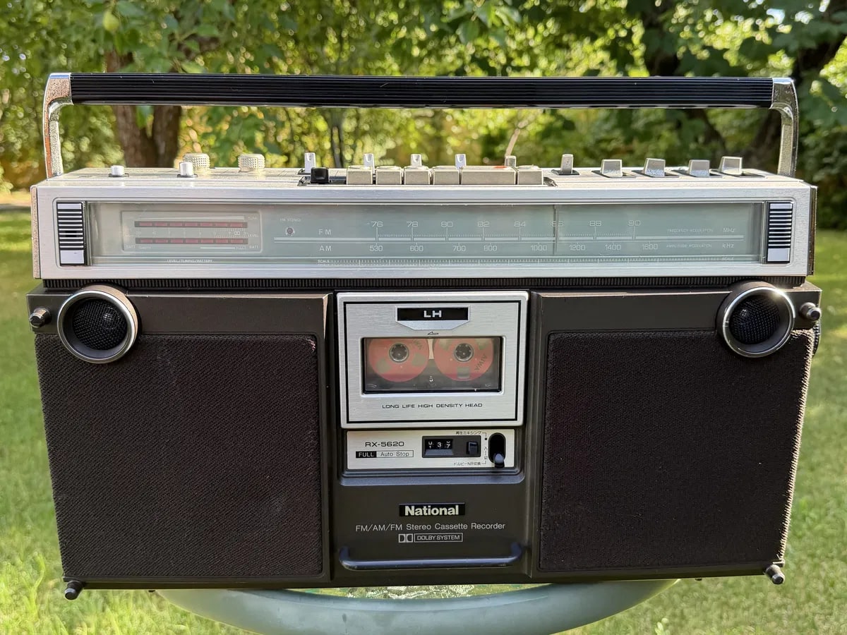 National RX-5620 Rare Vintage Boombox Getto blaster Serviced Tested