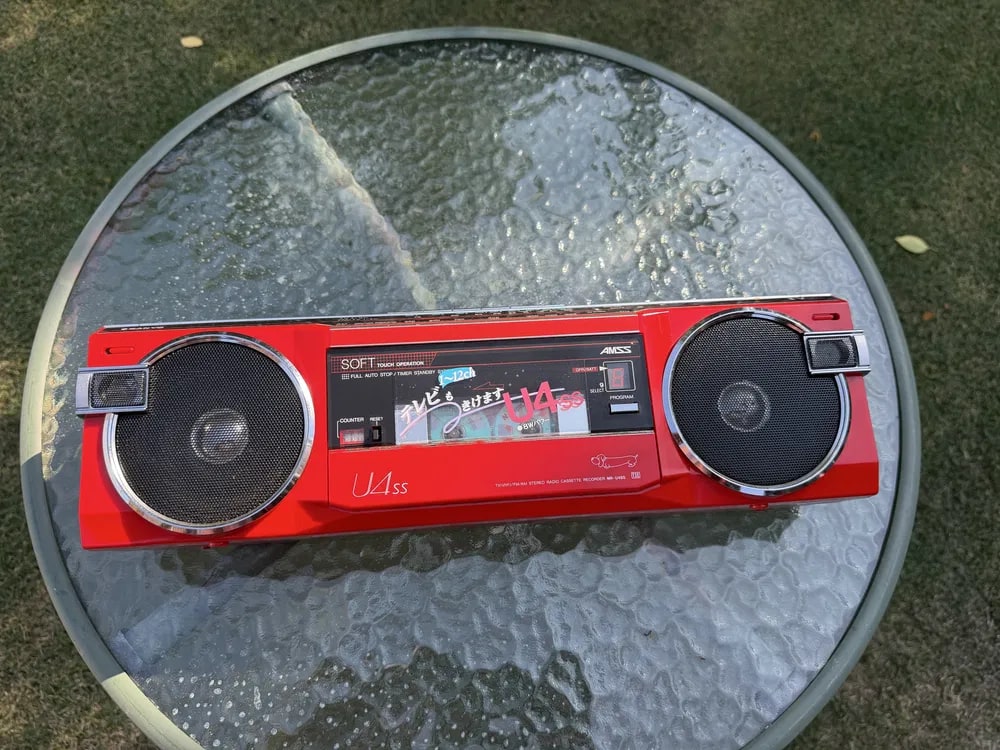 Sanyo U4ss Rare Vintage MINT Boombox Tested Portable Cassette Player