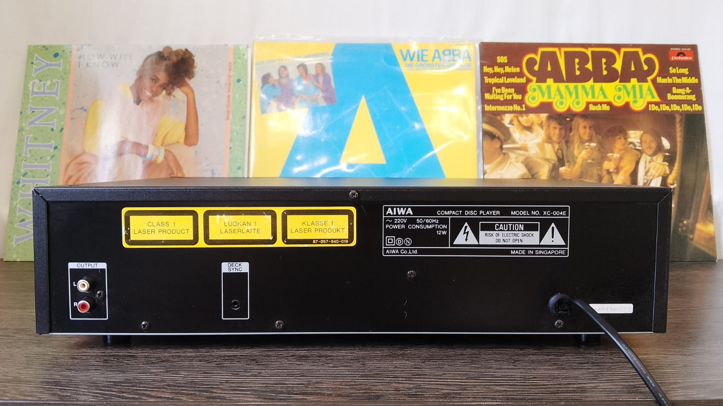 AIWA XC-004E Rare Vintage CD Player Working Hi-Fi Stereo Remote Warranty