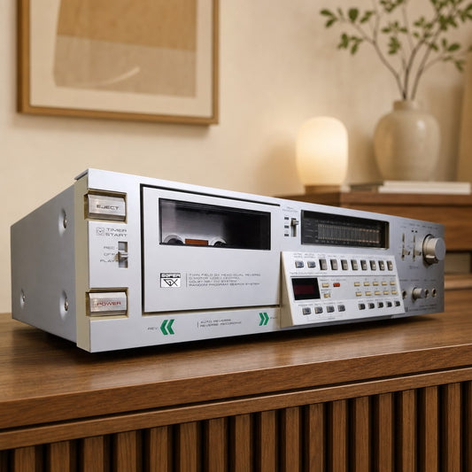 AKAI GX-F66RC Rare Vintage Cassette Deck Warranty Tested Auto Reverse Serviced