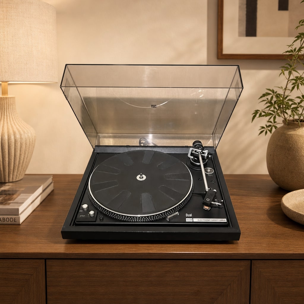 DUAL CS-604 Rare Vintage Turntable Serviced Warranty Direct Drive Tested