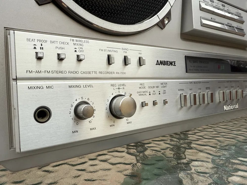National RX-7200 Rare Vintage MINT Cillectible Cassette Boombox JDM Warranty