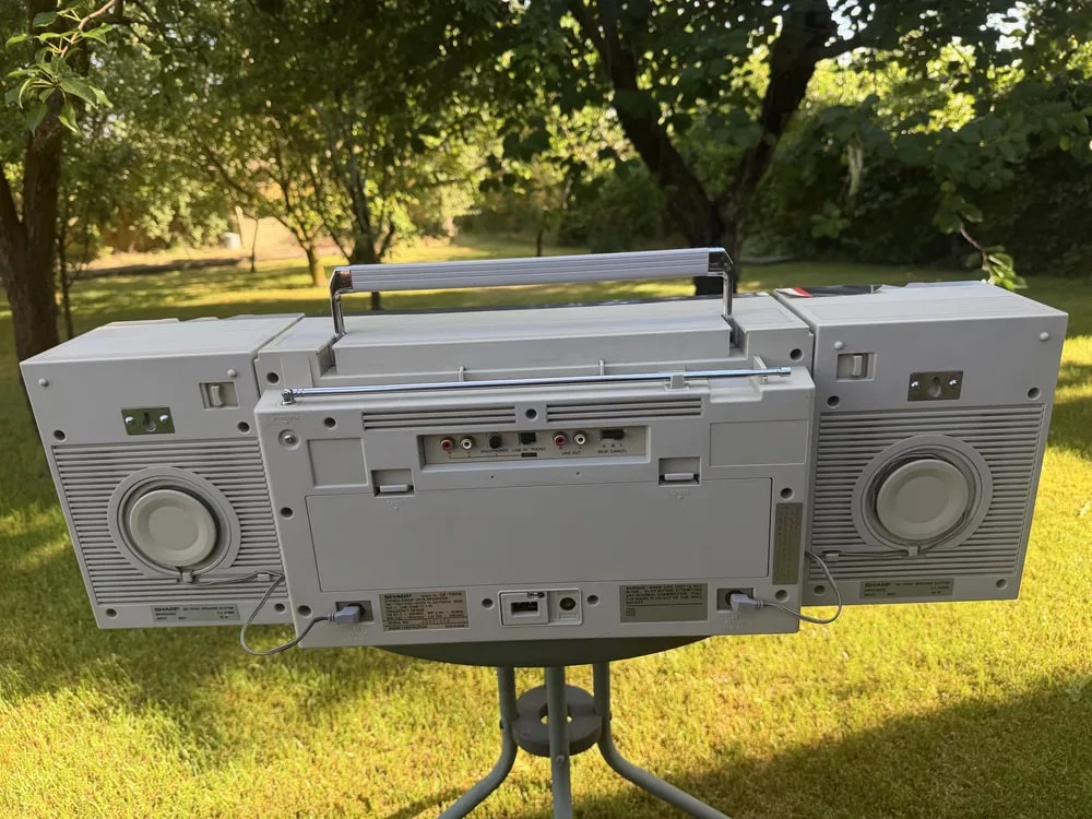 Sharp GF-700H Rare Vintage Mint Cassette Boombox Getto blaster Serviced Warranty