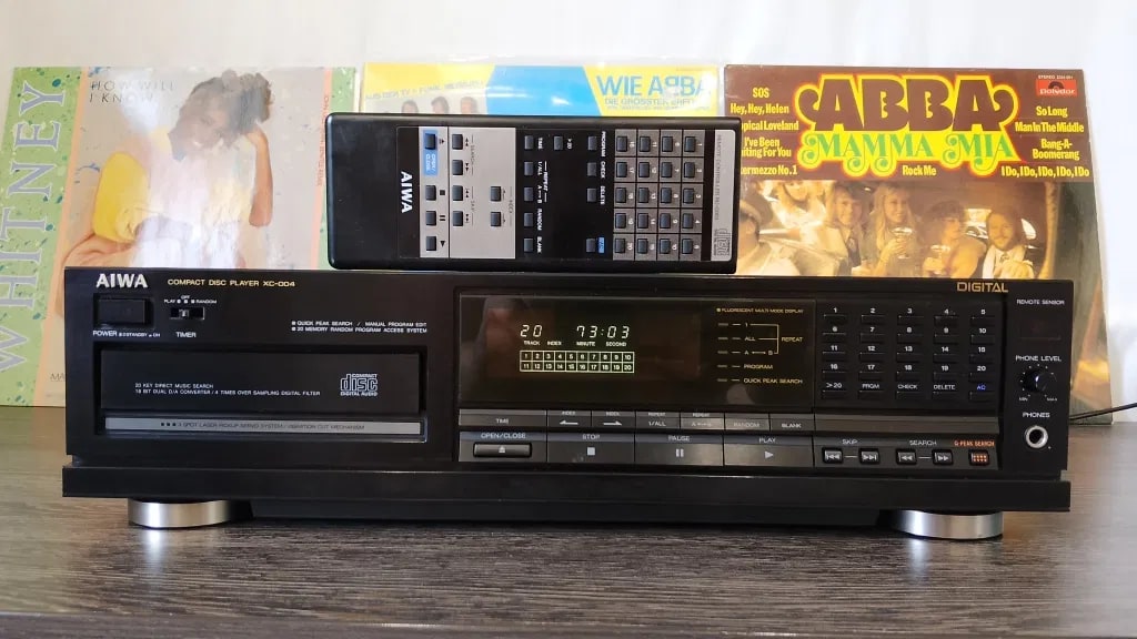 AIWA XC-004E Rare Vintage CD Player Working Hi-Fi Stereo Remote Warranty