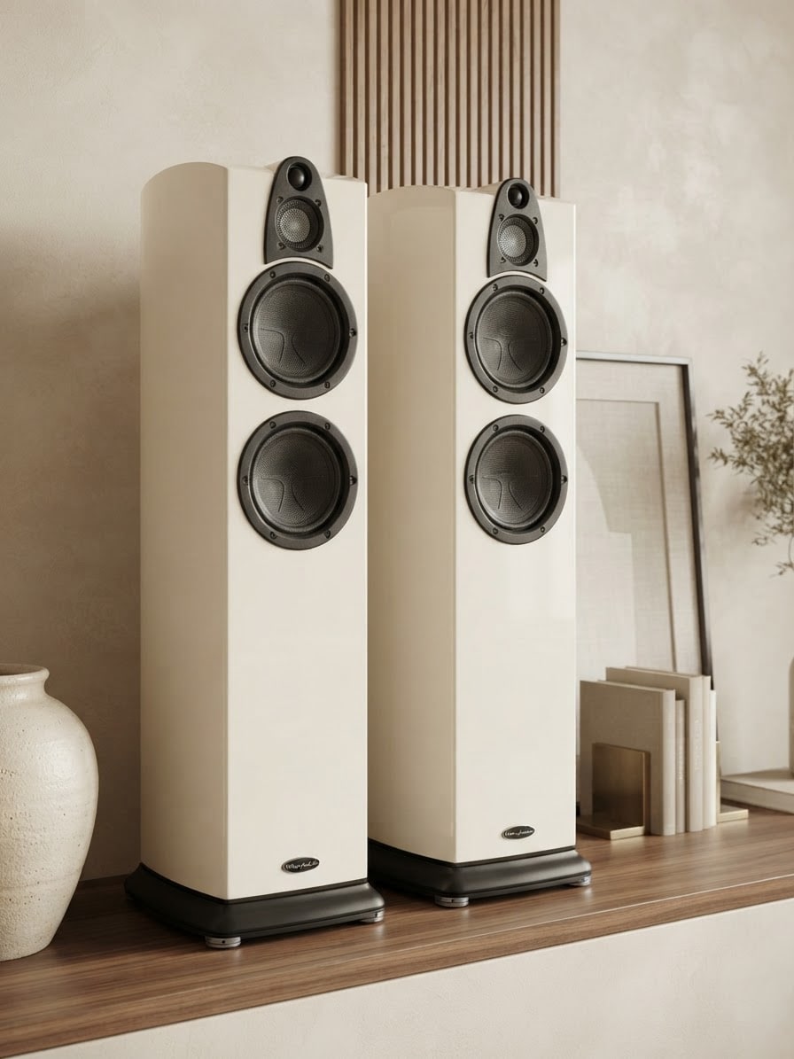 Wharfedale Jade 5 Rare England Floor Boxed Speakers Warranty White Gloss