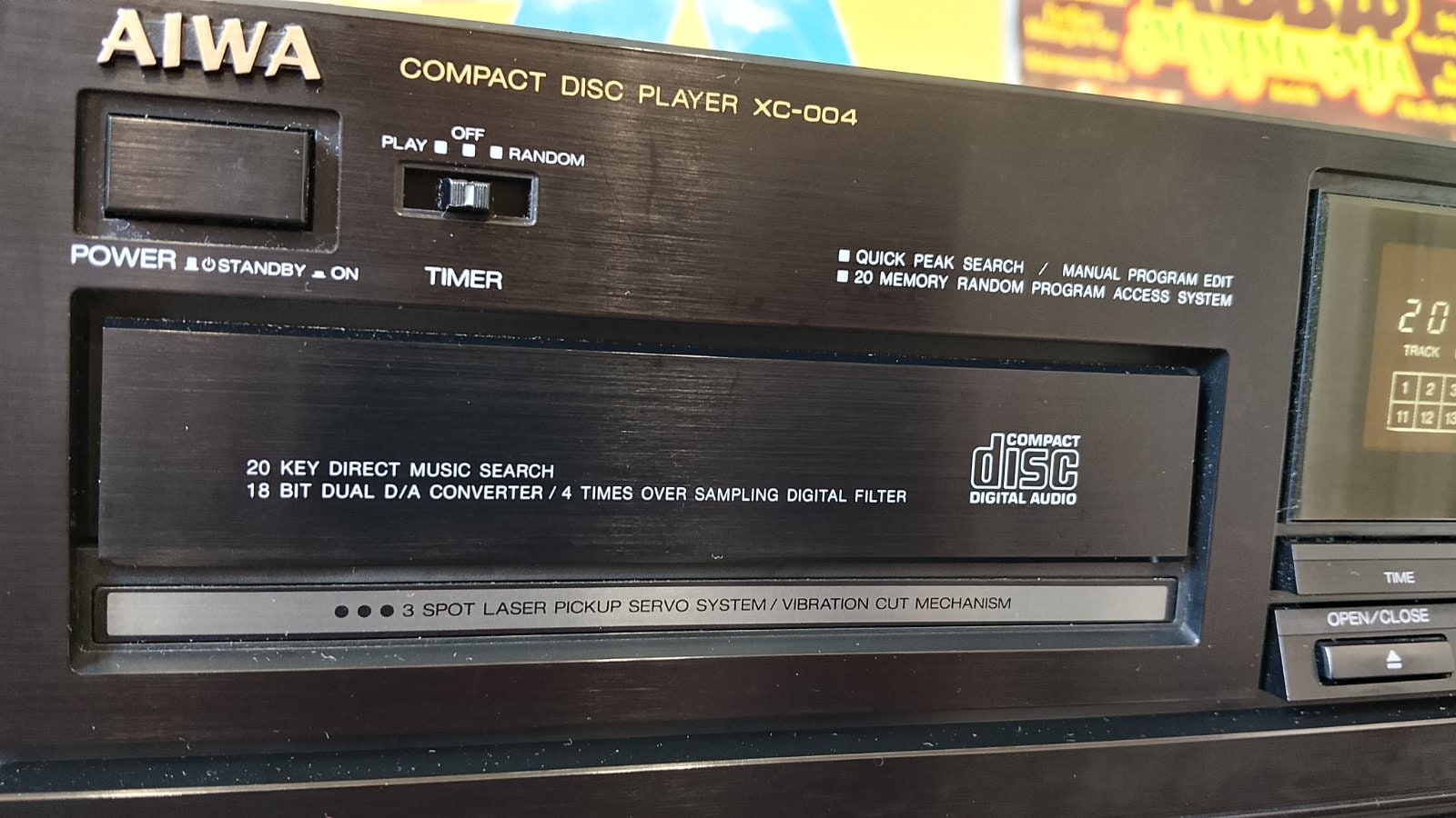 AIWA XC-004E Rare Vintage CD Player Working Hi-Fi Stereo Remote Warranty