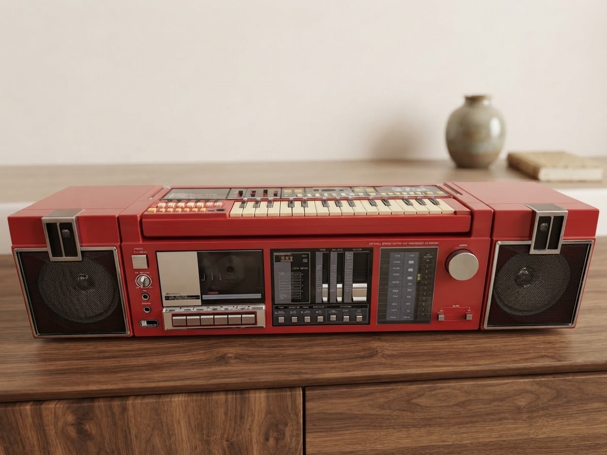 Sanyo MBS-7 Rare Vintage Cassette Boombox Serviced Warranty Tested Detachable