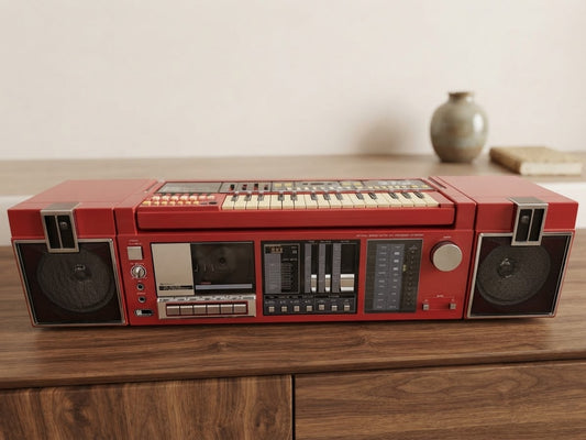 Sanyo MBS-7 Rare Vintage Cassette Boombox Serviced Warranty Tested Detachable