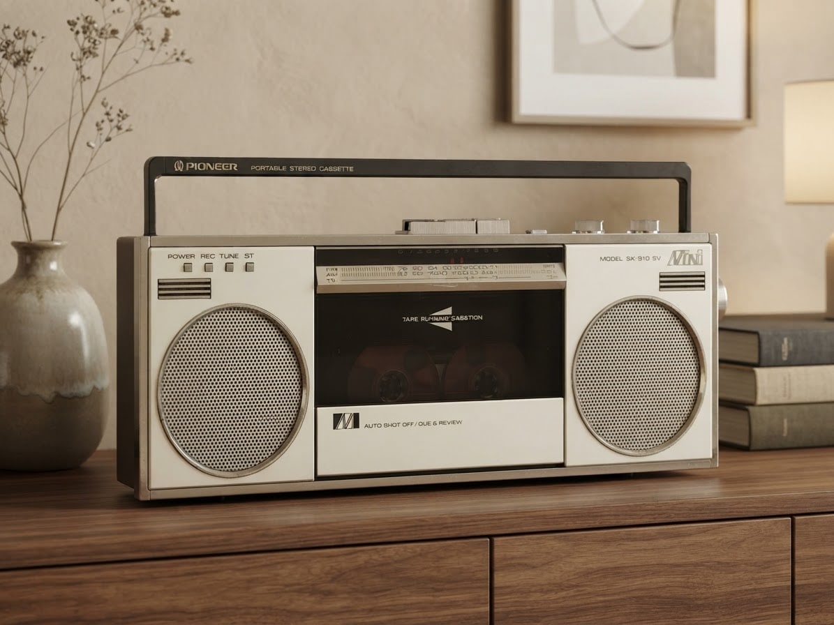 Pioneer SK-Q10 Rare Vintage Mini Cassette Boombox Component System Warranty