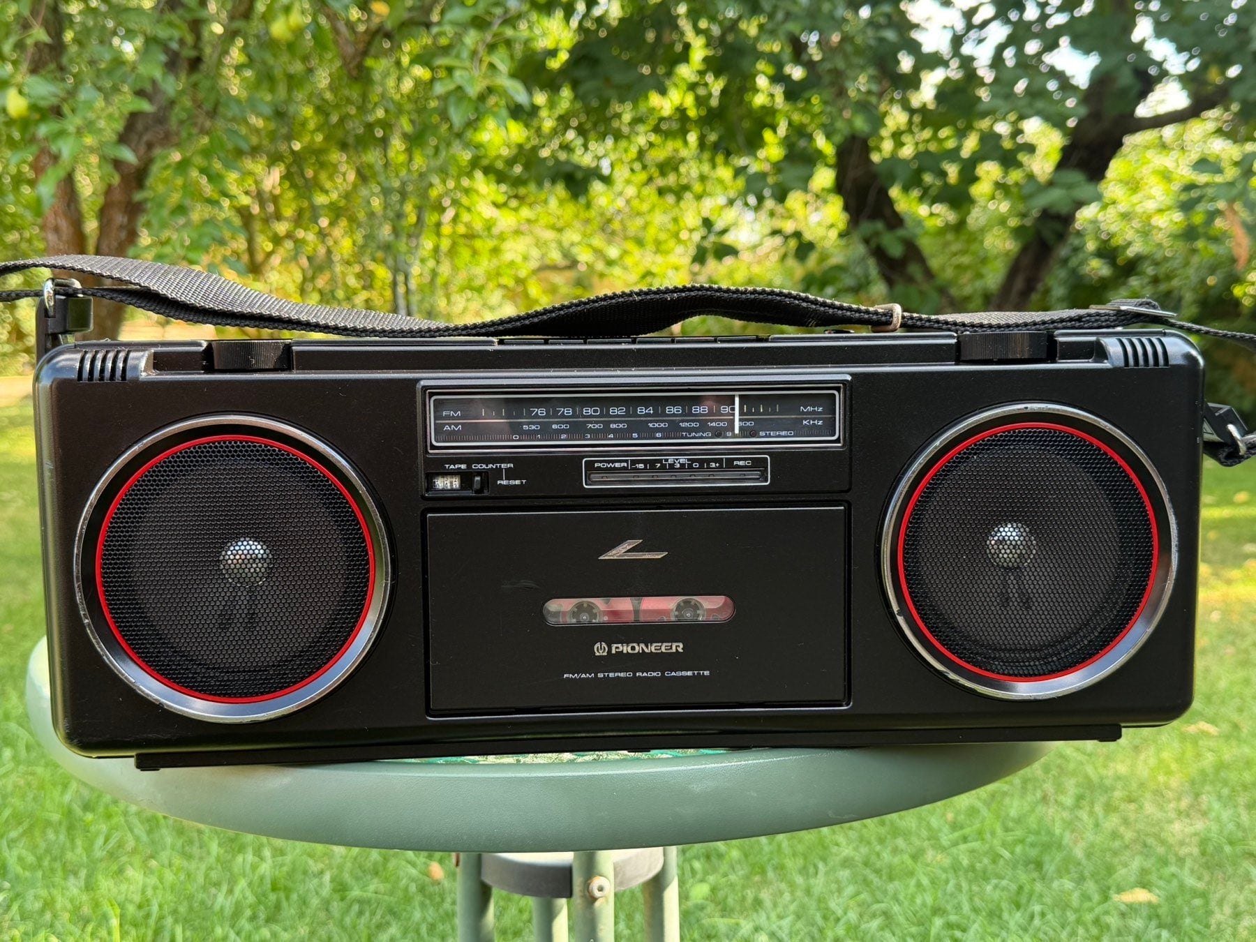 Pioneer SK-200BK Rare Vintage Boombox Tested Hi-Fi Cassette Japan Warranty