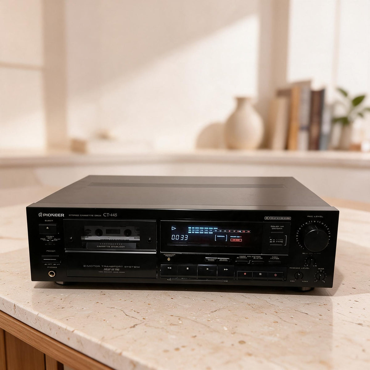 Pioneer CT-445 Rare Vintage Cassette Deck Stereo Hi-Fi 2-Motor