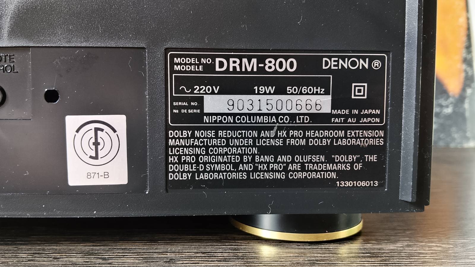 Denon DRM-800 Rare Vintage MINT Japan Cassette Deck Serviced 3-Head  Warranty