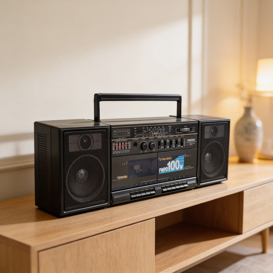 Toshiba RT-WX52 Rare Vintage Boombox Working Stereo Cassette Recorder