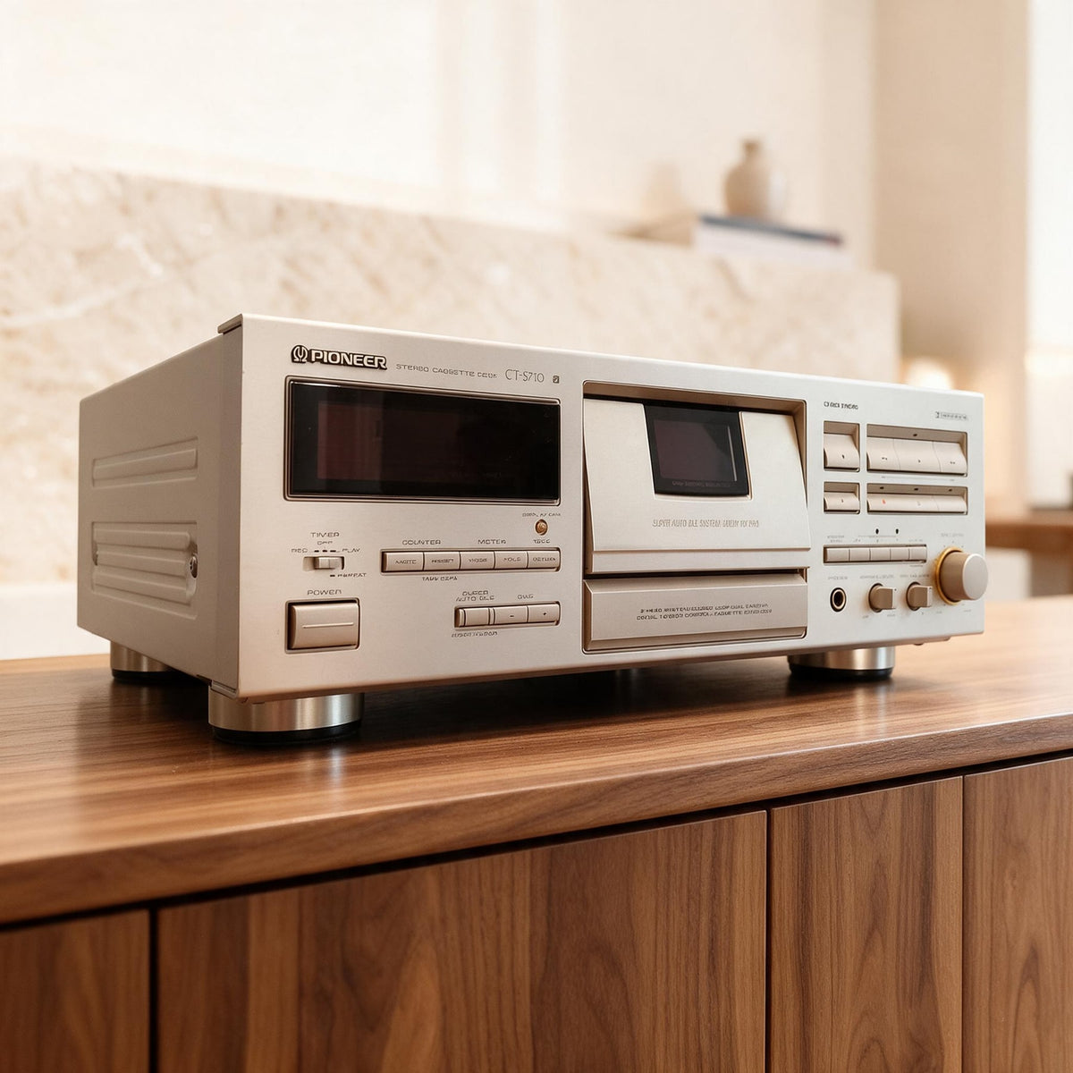 Pioneer CT-S710 Rare Vintage Stereo Cassette Deck Working 3-Head Hi-Fi