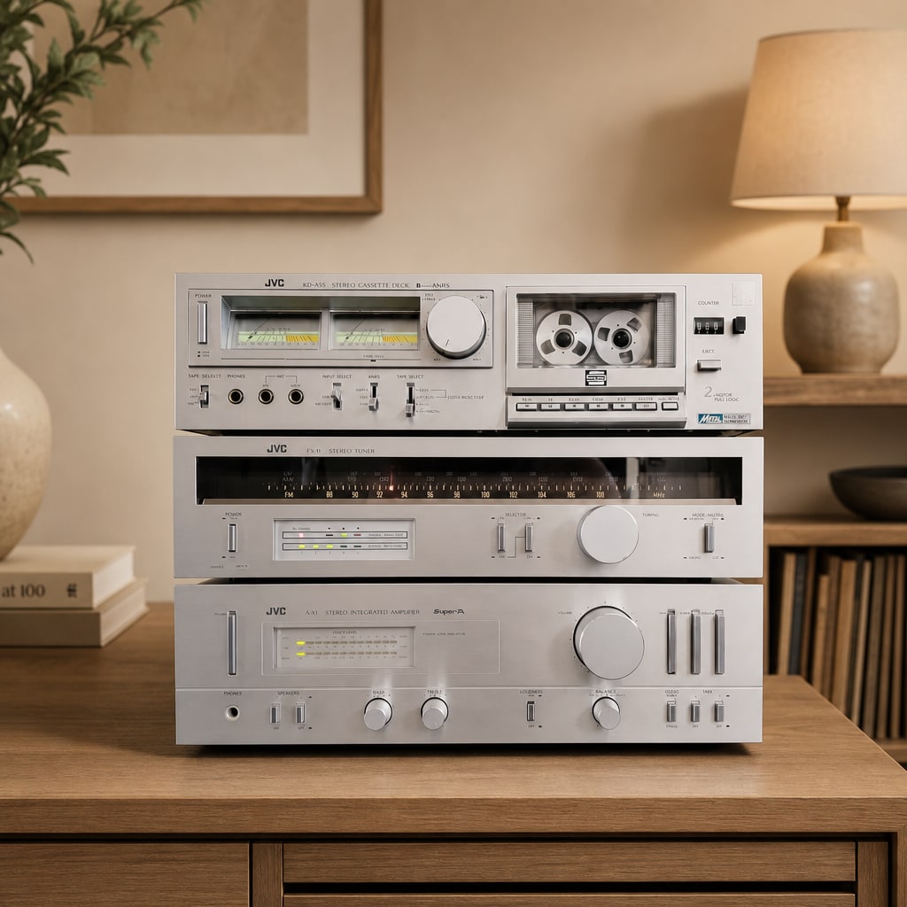 JVC A-X1 / T-X1L / KD-A33 Rare Vintage Audio Component Set Serviced Serviced