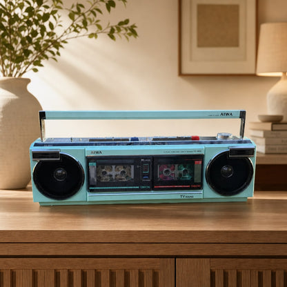 AIWA CS-W55 Rare Vintage Mint Boombox Getto blaster Tested