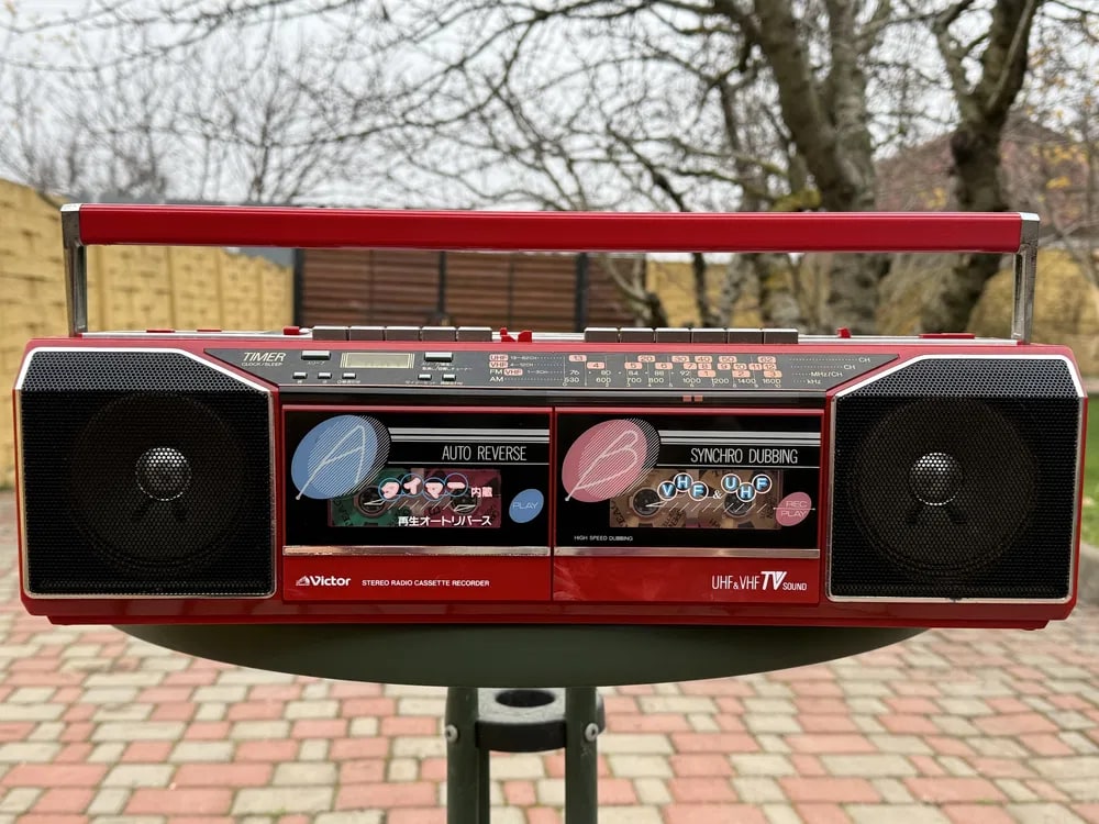 Victor RC-WU66 Rare Vintage Boombox Serviced Stereo Radio Cassette