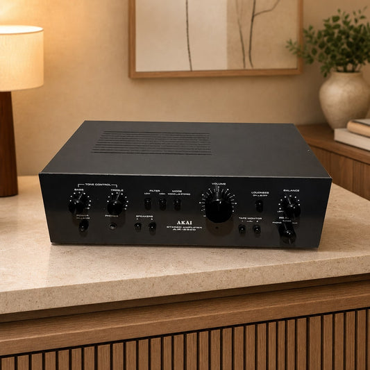 AKAI AM-2200 Rare Vintage Stereo Amplifier Warranty Tested Hi-Fi Serviced