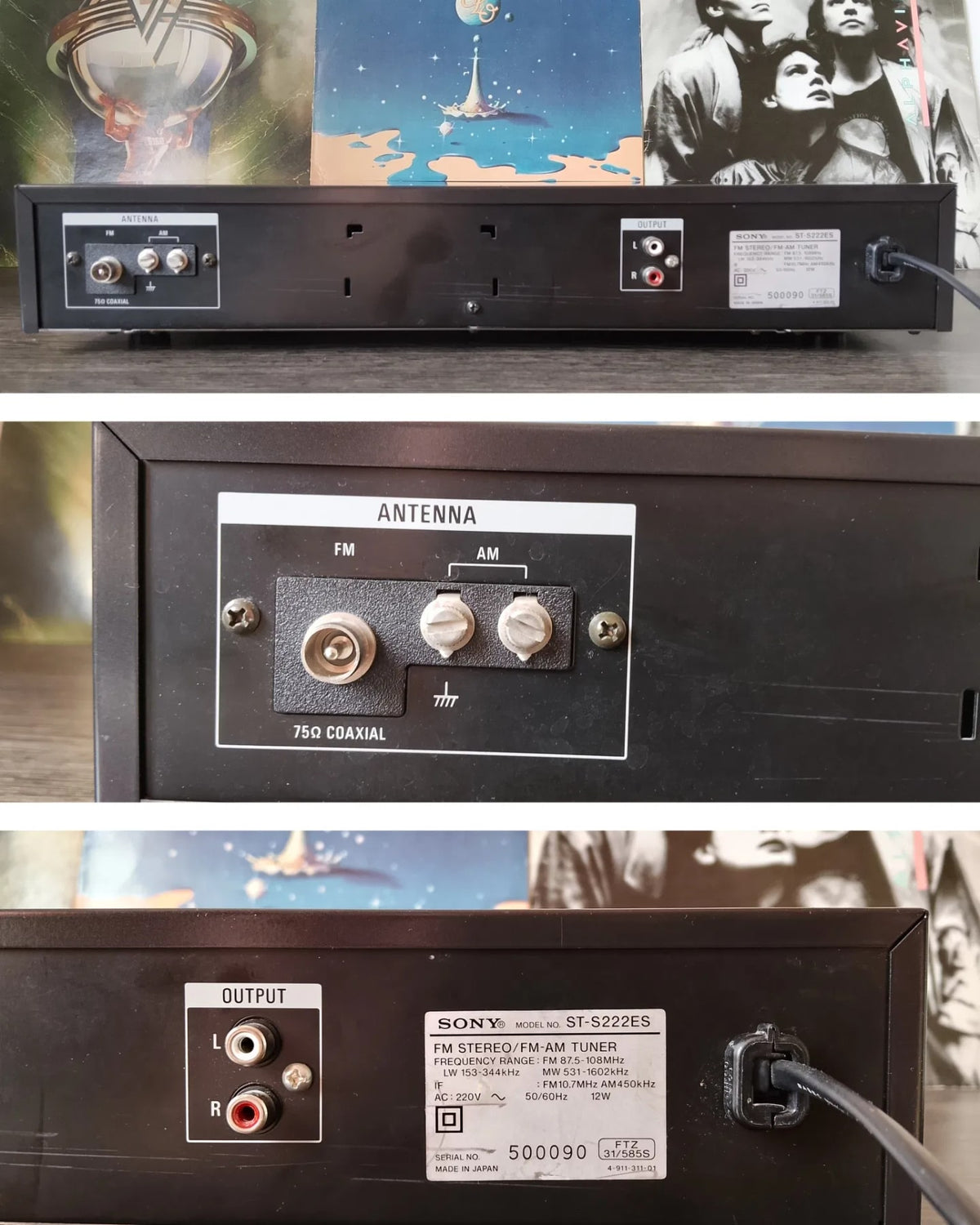 Sony ST-S222ES Rare Vintage FM Stereo FM-AM Tuner Serviced Working ES Series