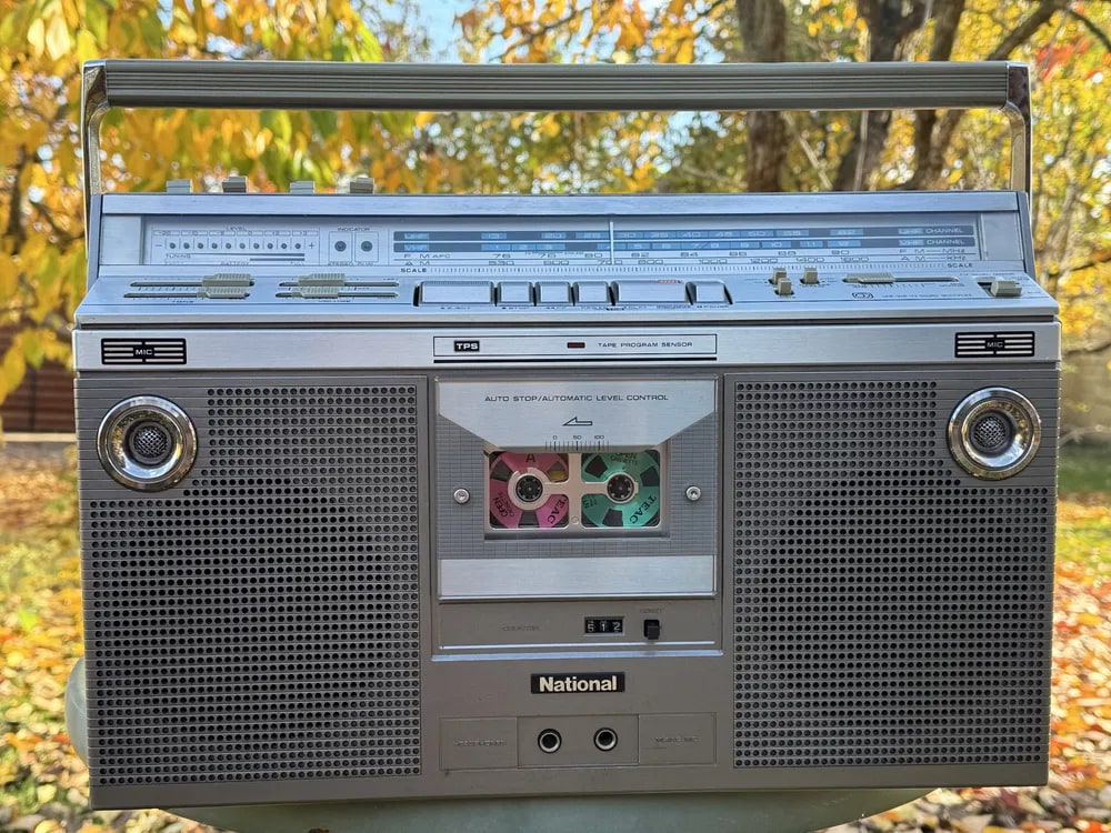 National RX-5320 Rare Vintage MINT Cassette Getto blaster Boombox Serviced