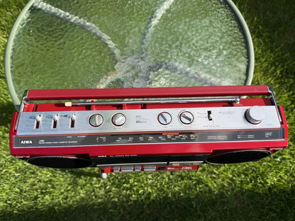 AIWA J36 Rare Vintage Mint Boombox Ghetto blaster Tested Metallic Finish