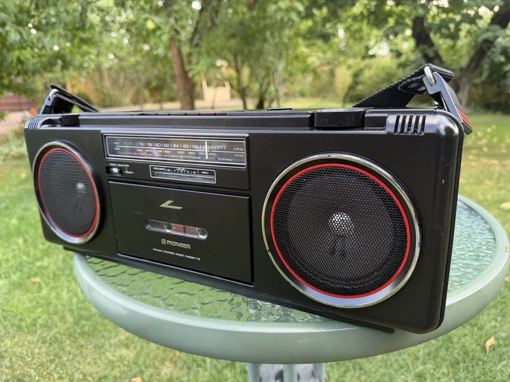 Pioneer SK-200BK Rare Vintage Boombox Tested Hi-Fi Cassette Japan Warranty