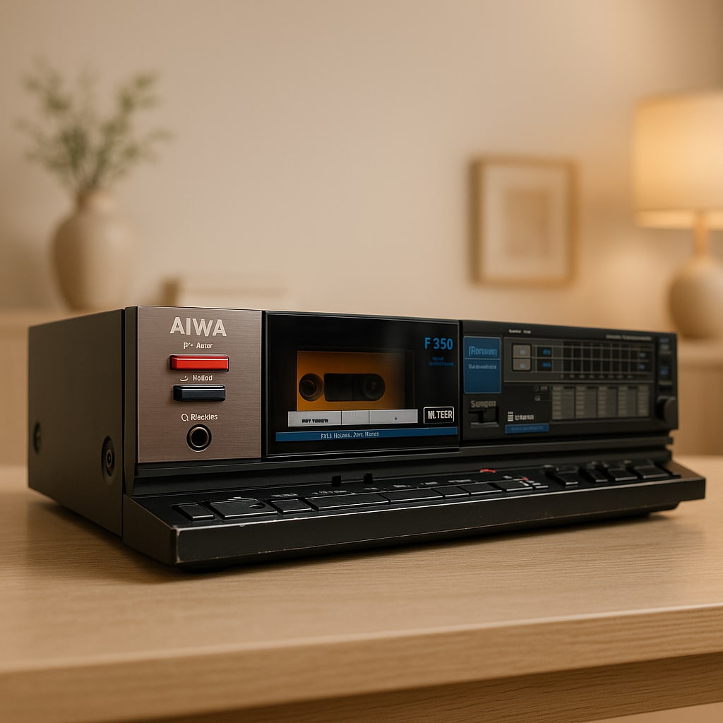 AIWA AD-F350E Rare Vintage Stereo Cassette Deck Warranty
