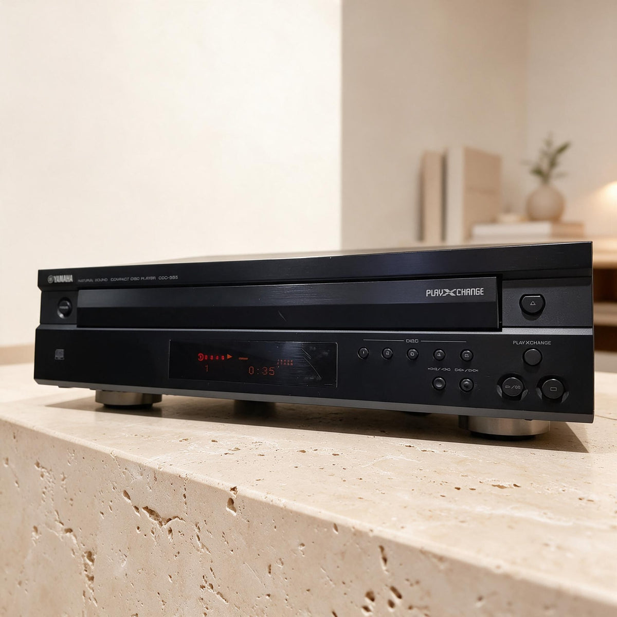 Yamaha CDC-585 Rare Vintage CD Changer Tested Working 5-Disc Carousel
