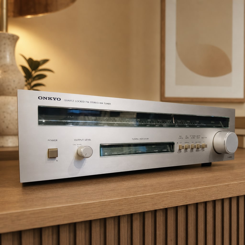ONKYO T-4090 Rare Vintage MINT Stereo Tuner Warranty Tested FM/AM