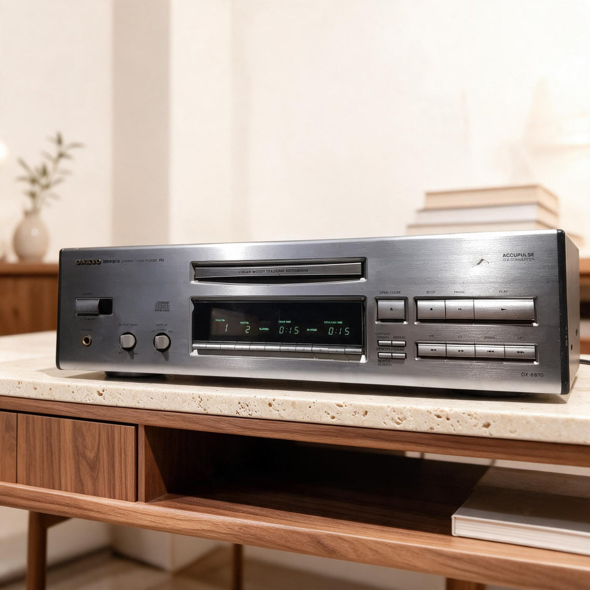 Onkyo DX-6870 Rare Vintage CD Player Tested Working Integra Stereo