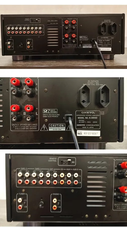 ONKYO Integra A-8850 Rare Vintage Integrated Stereo Amplifier Tested