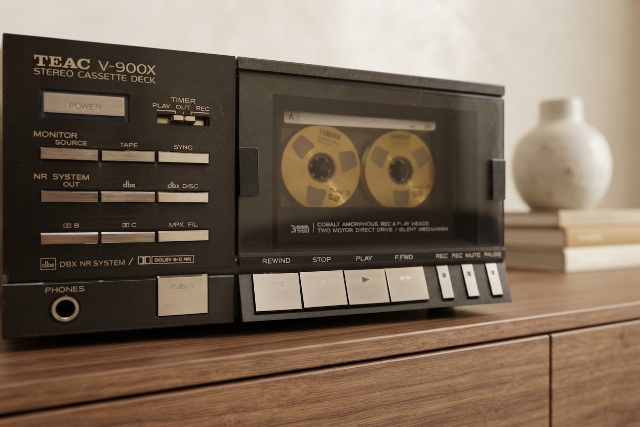 TEAC V-900X Rare Vintage Cassette Deck Serviced Working 3-Head Direct Warranty