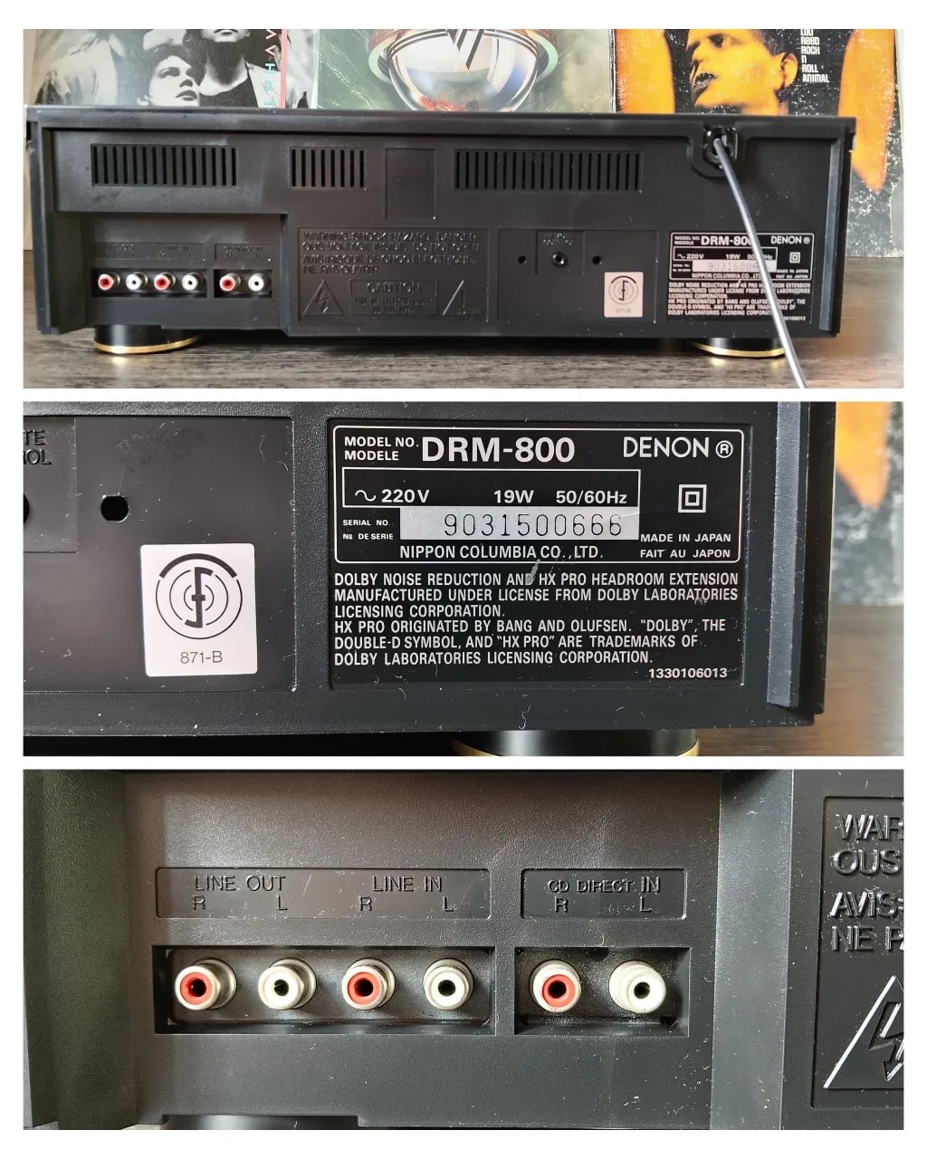Denon DRM-800 Rare Vintage MINT Japan Cassette Deck Serviced 3-Head  Warranty