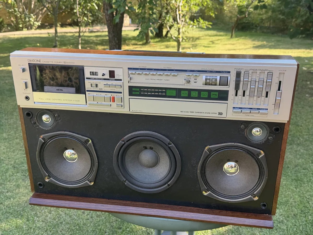 DIATONE Y-500 Rare Vintage Cassette Deck Boombox Ghetto blaster Tested