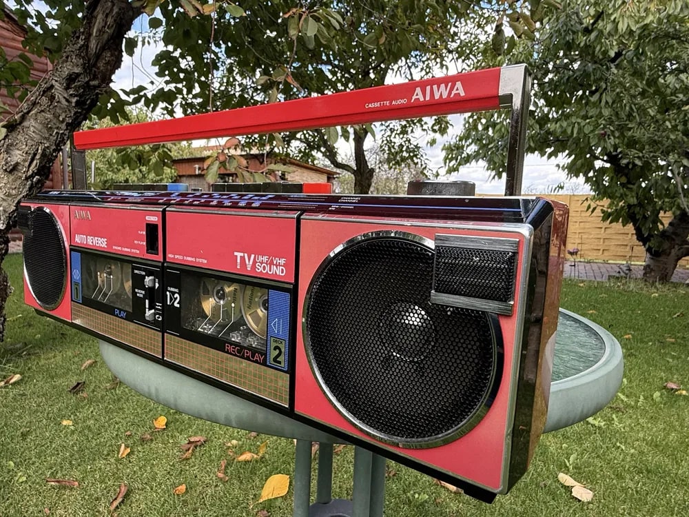 AIWA CS-W66U Rare Vintage Boombox Serviced Warranty Analog Hi-Fi Stereo Serviced
