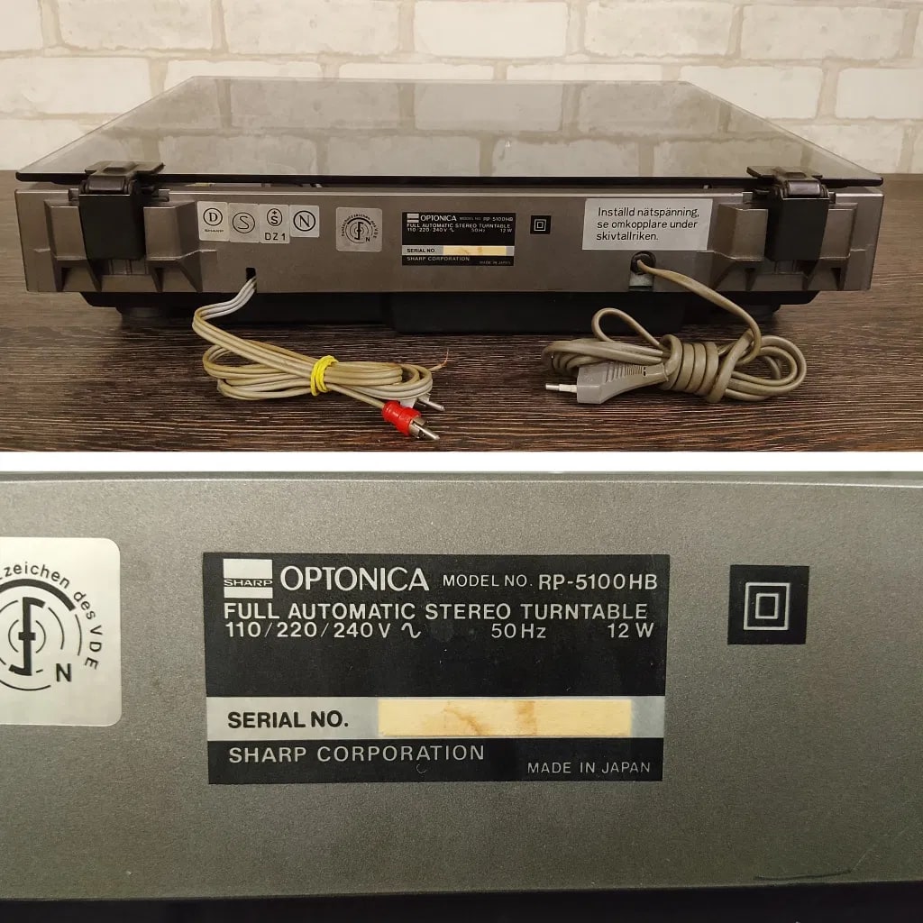 Optonica RP-5100 Rare Vintage Turntable Serviced Warranty Direct Drive