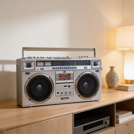 Victor RC-M70 Rare Vintage Boombox Working Stereo Cassette Recorder