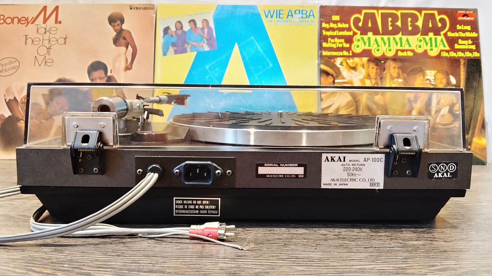 AKAI AP-100C Rare Vintage Turntable Serviced Belt Drive Warranty