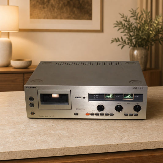 Siemens RC-444 Rare Vintage Cassette Deck Serviced Warranty Tested 220V Serviced