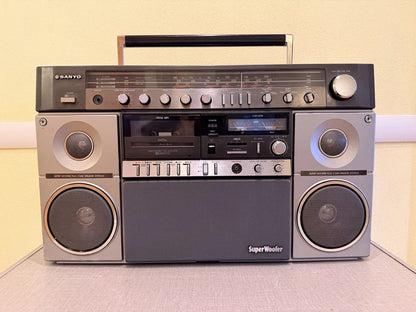 SANYO M X960K Rare Vintage Boombox Working Stereo 4-Band Radio Cassette
